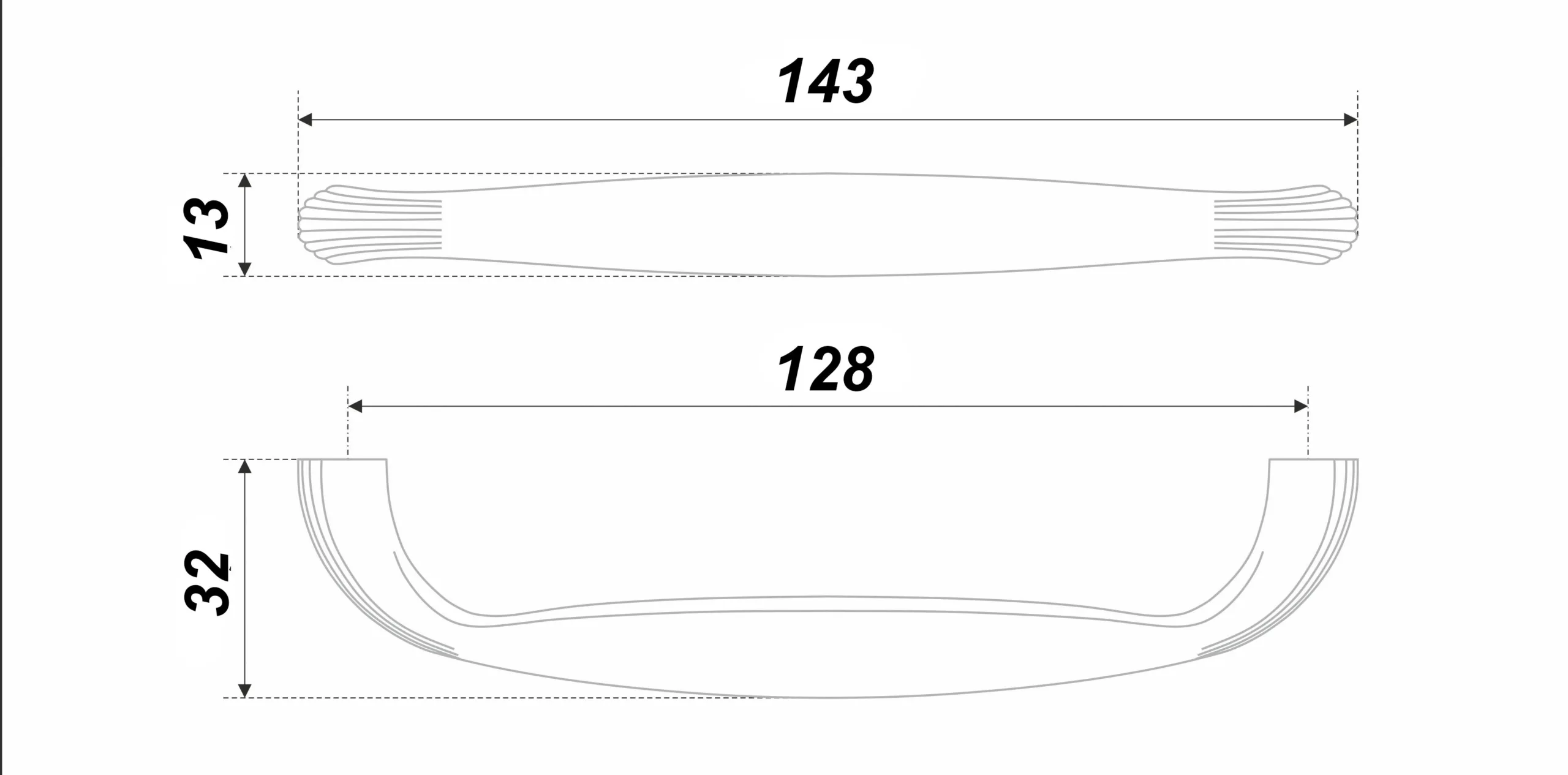 Мебельная ручка MAGICA RS198GC.4/128