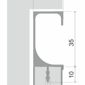Мебельная ручка С-LINE RP002SC.1/000/3000