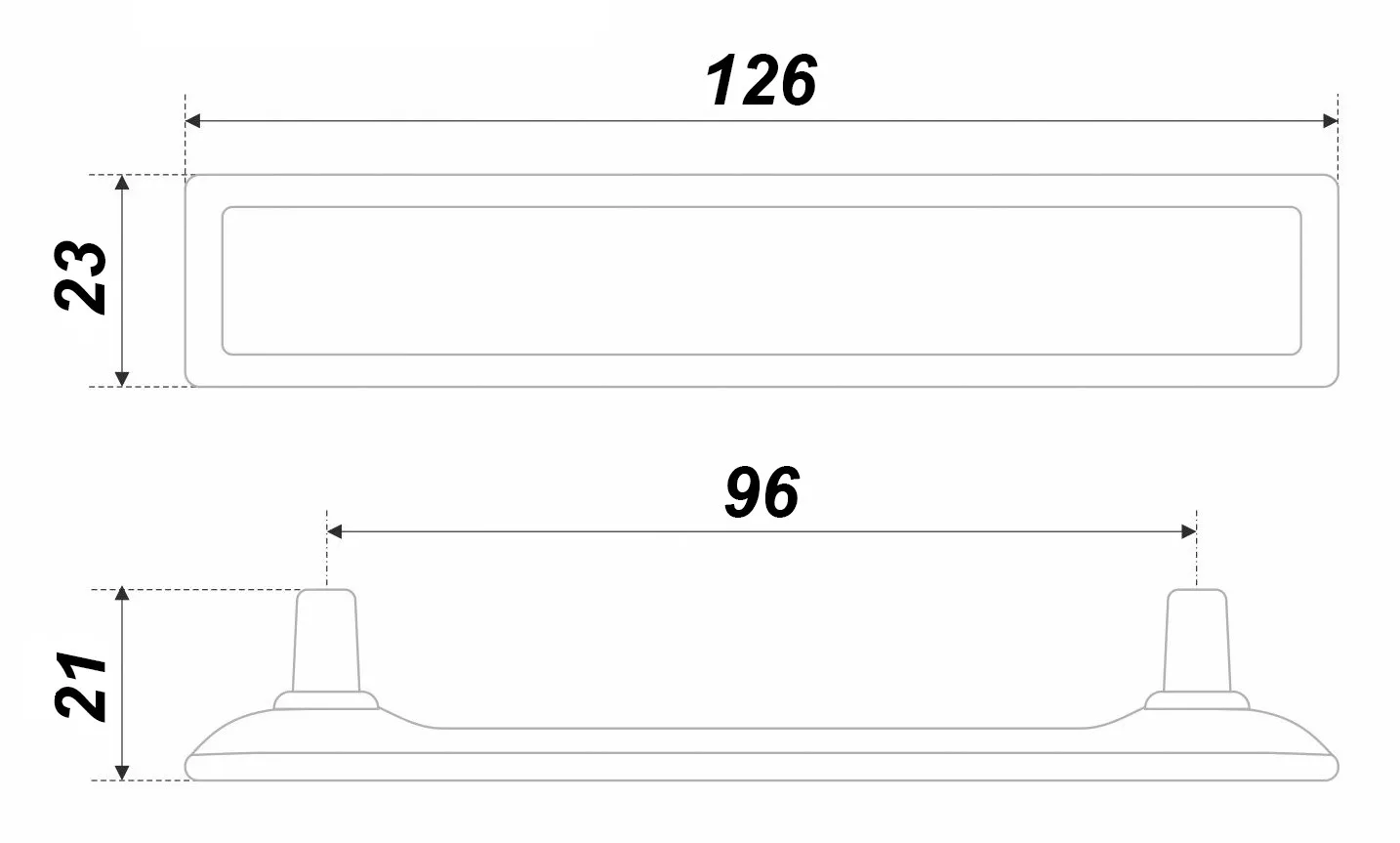 Мебельная ручка TOTEM RS123MAB.4/96/Bg