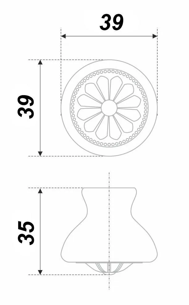 Мебельная ручка CERAMICA RC107AB.4/W