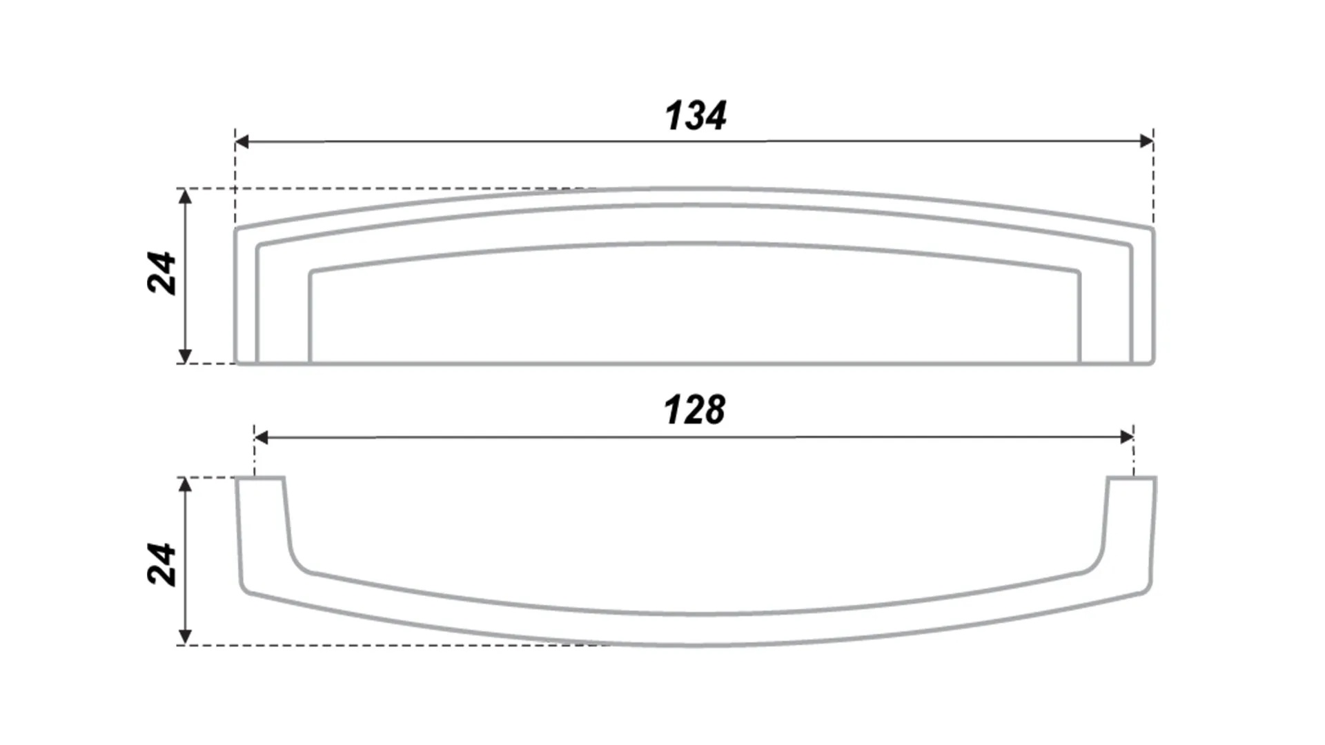 Мебельная ручка RS402EAB.4/128
