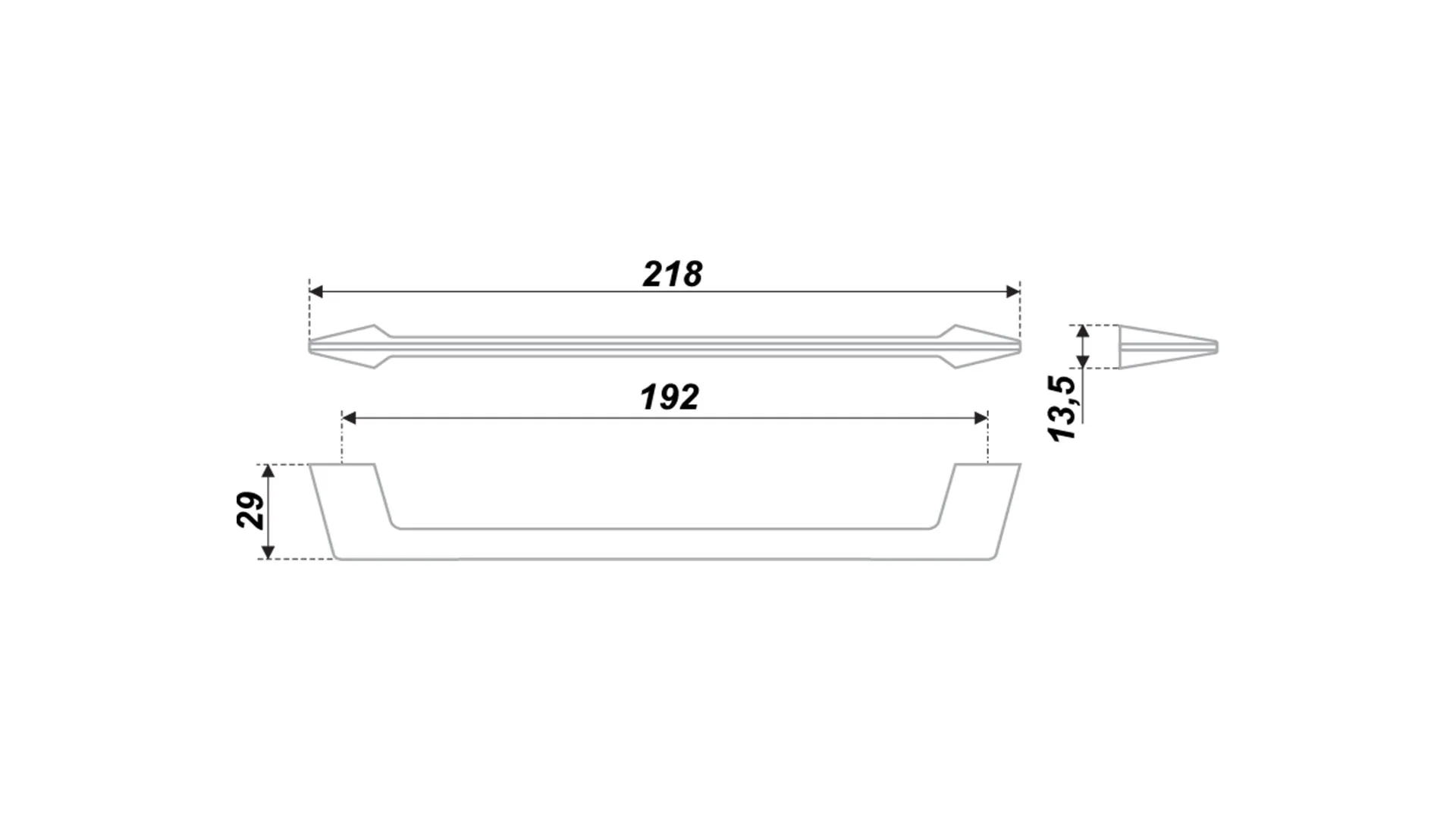 Мебельная ручка RS180SC.4/192