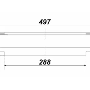 Мебельная ручка RAY RT009SC.1/000/500