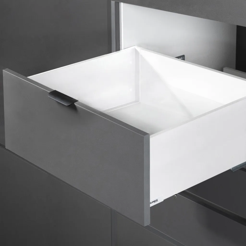 Система ящиков Slimbox Evolution L-550 H=199 белый SOFT CLOSE ДСП16мм