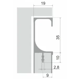 Мебельная ручка С-LINE RP002BL.1/000/3000