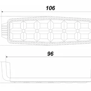 Мебельная ручка BELLE RS122BAZ.4/96/W