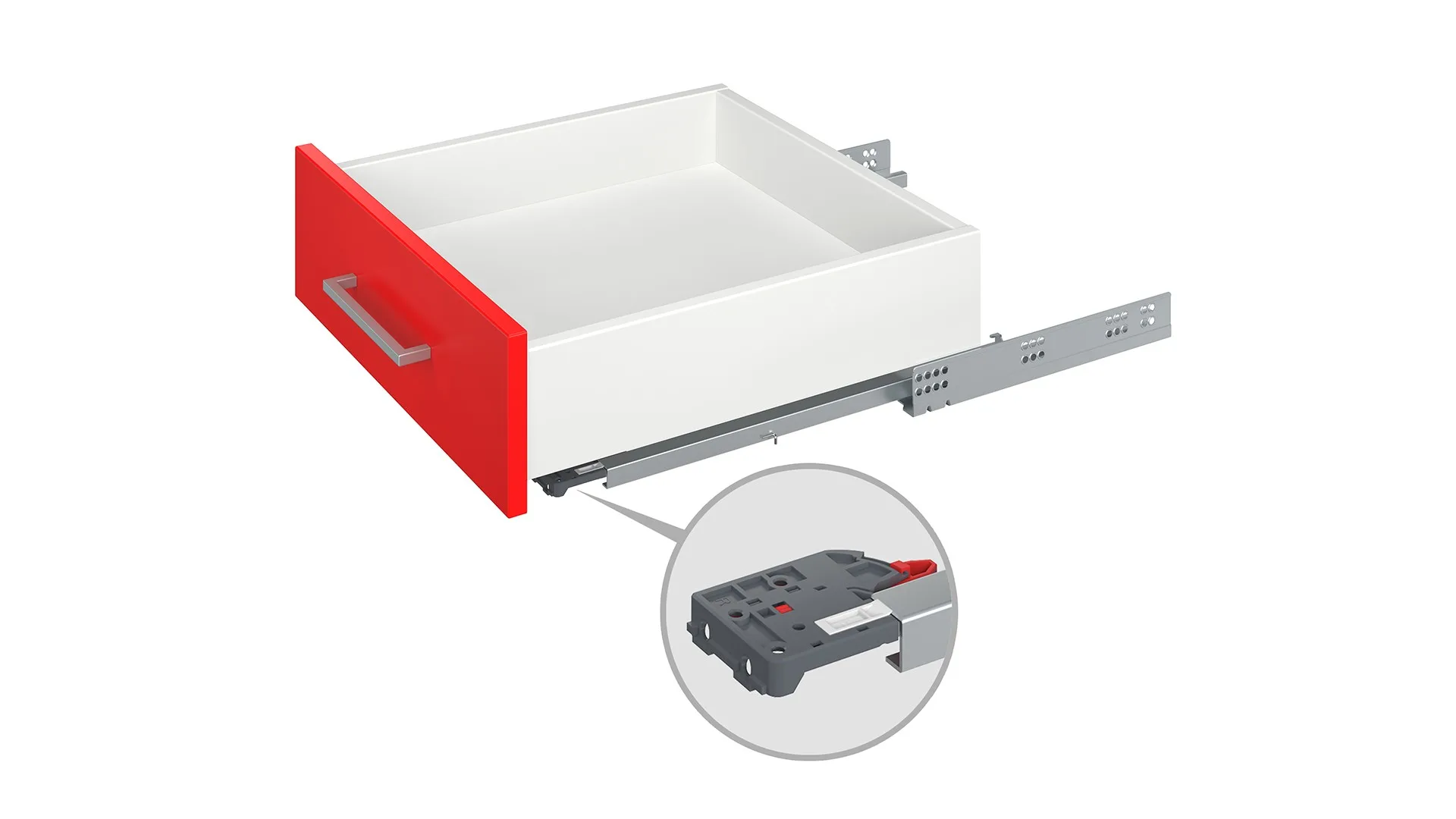 Направляющие скрытого монтажа В-Slide DB8982Zn/500