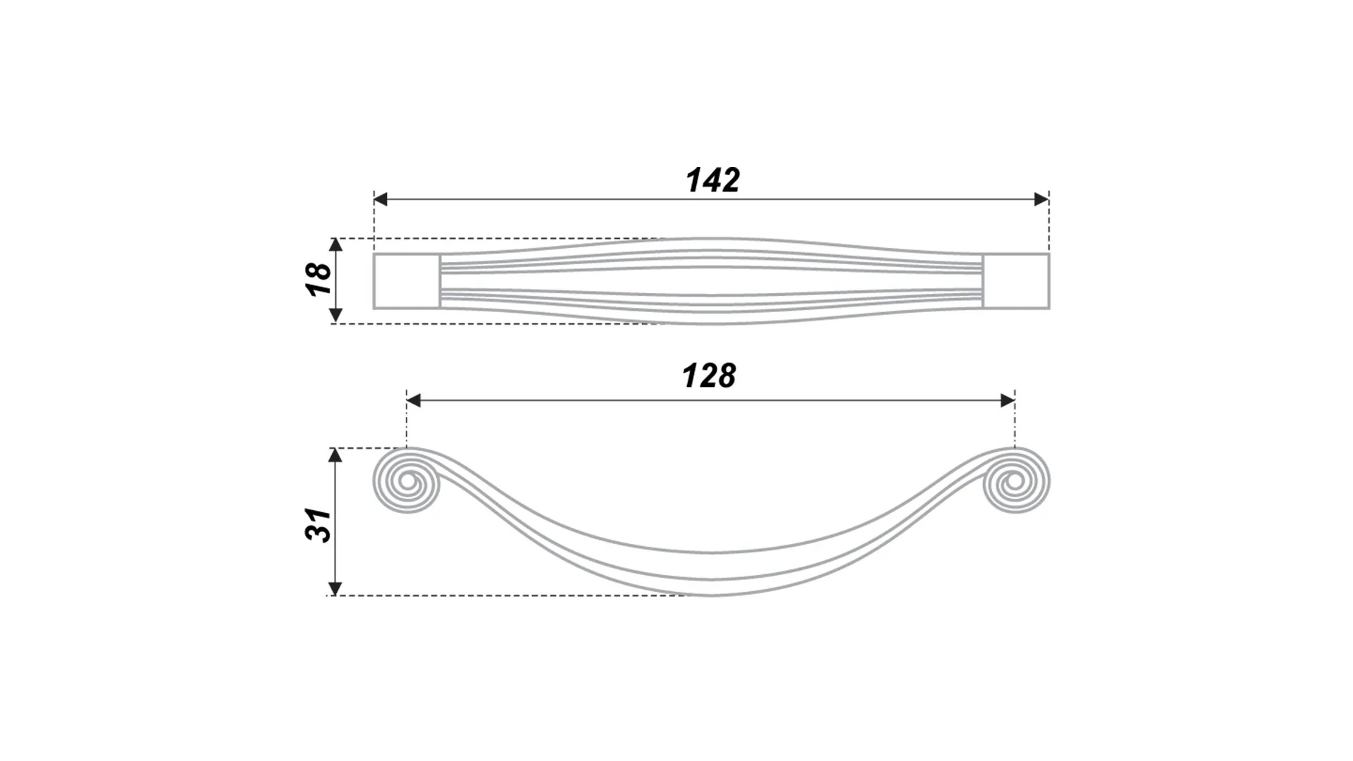Мебельная ручка VICTORIA RS427BAB.4/128