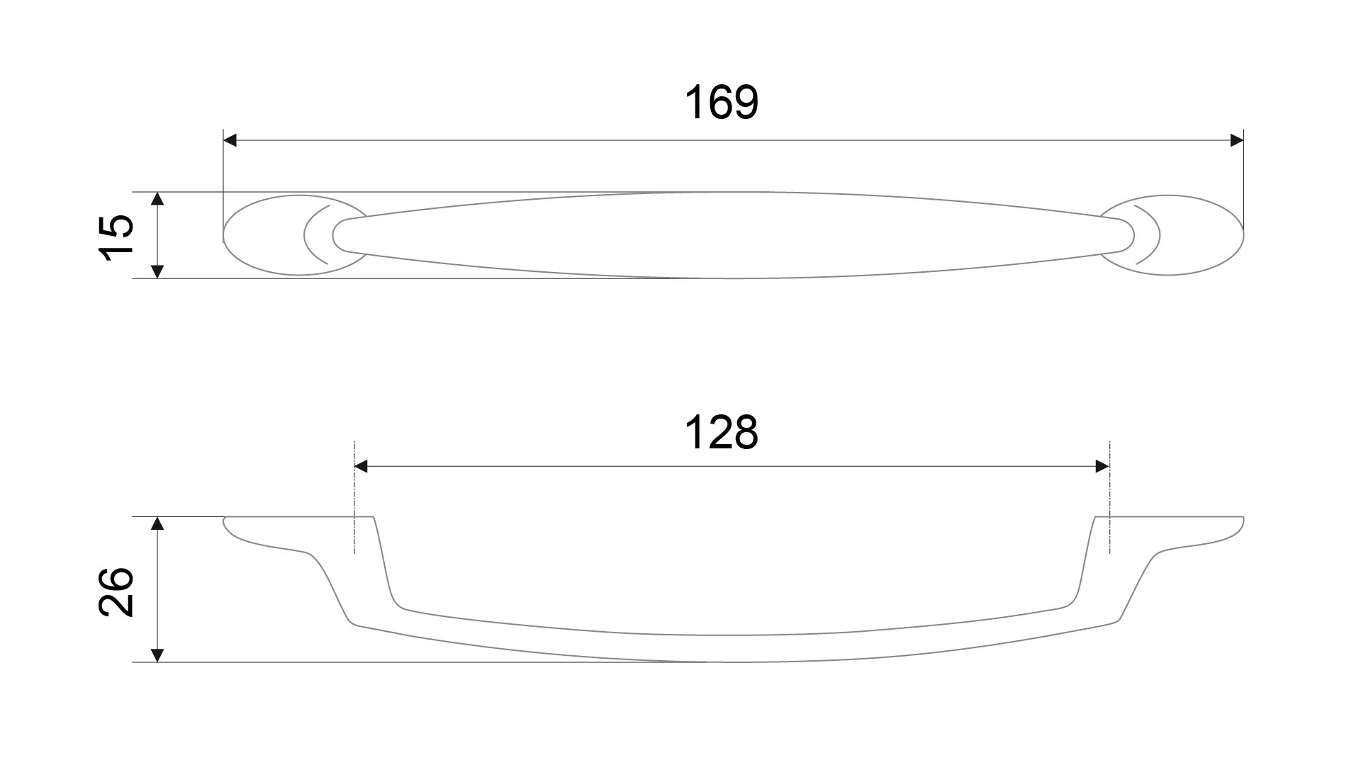 Мебельная ручка MAESTRO RS448BL.4/128