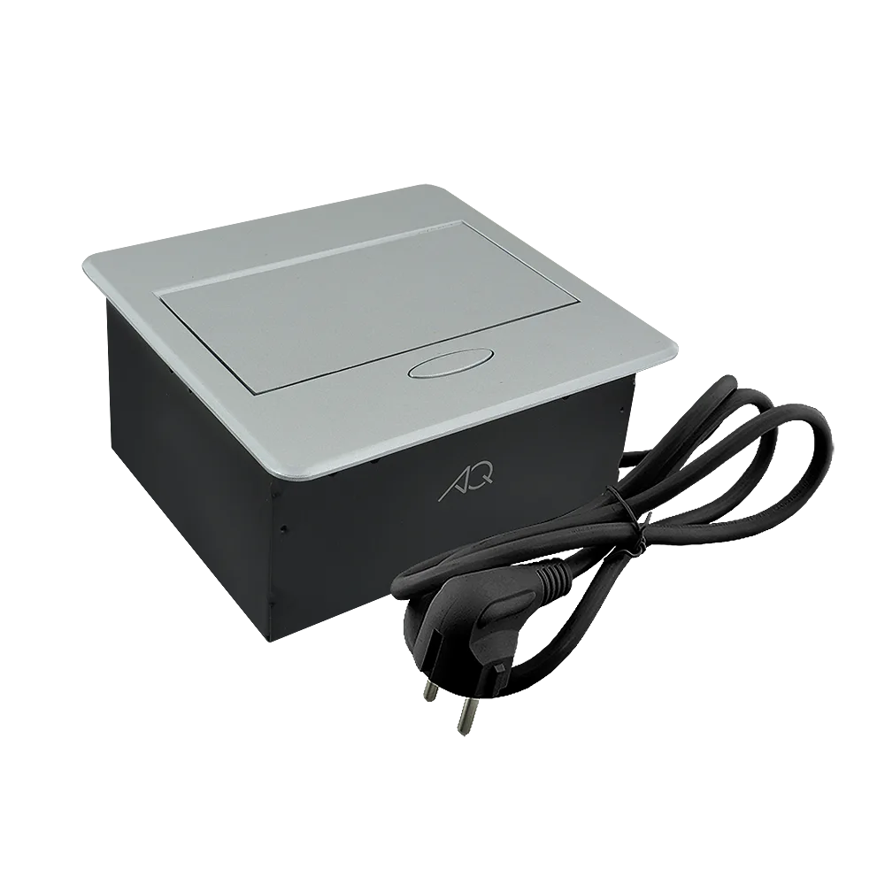 Удлинитель AQ PLUG-X H3 горизонтальный 1XSCHUKO, 1XUSB А, 1XUSB C, алюминий