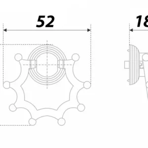 Мебельная ручка MARINE RC116AB.21