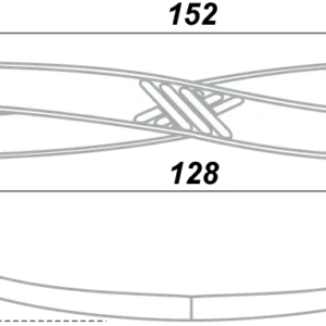 Мебельная ручка RS405BAZ.1/128