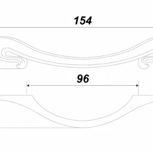 Мебельная ручка MELODY RS450BAZ.3/96