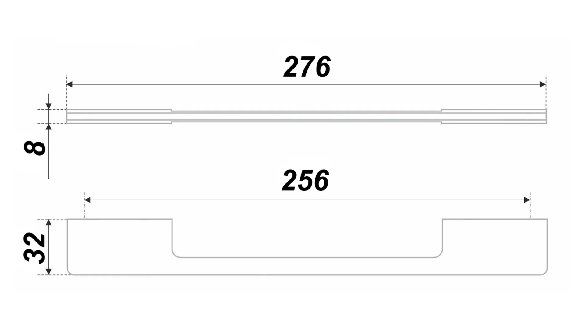 Мебельная ручка EOS RS193CP.4/256