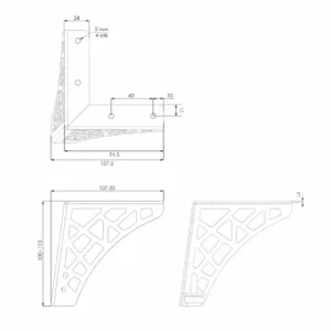 Мебельная опора VISTA N330GR.2/100