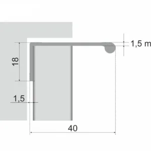 Мебельная ручка G-LINE RP001BL.1/000/3000