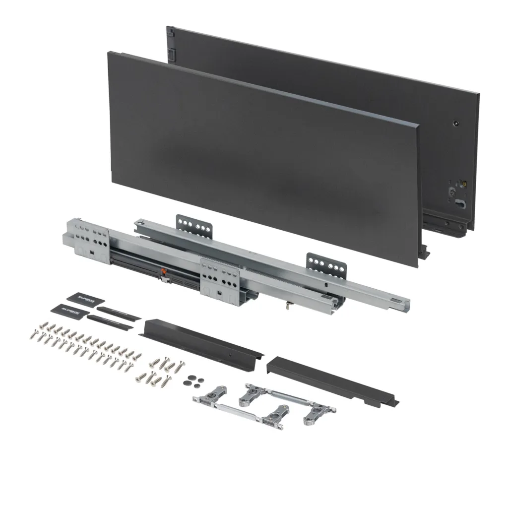 Система ящиков Slimbox Evolution L-500 H=199 графит SOFT CLOSE ДСП16мм