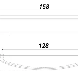 Мебельная ручка GREGORY RS178CP.4/128