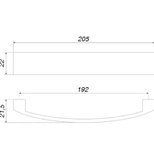 Мебельная ручка RS191BL.4/192