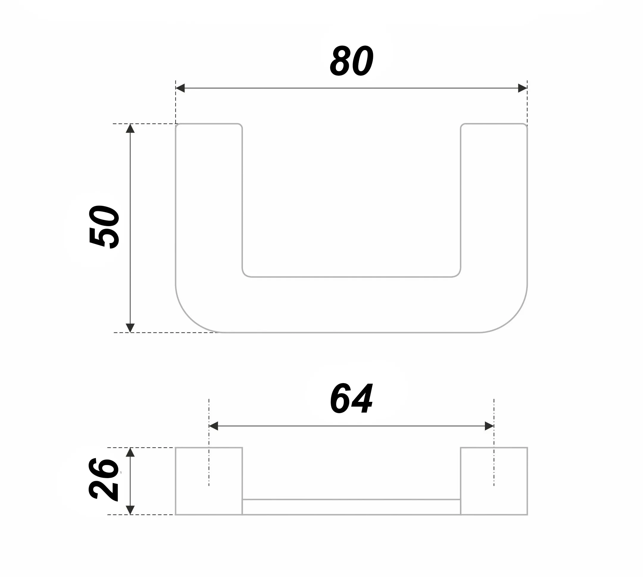 Мебельная ручка MATERIA RS077MBSN.4/64