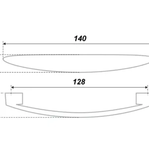 Мебельная ручка RS012CP.4/128