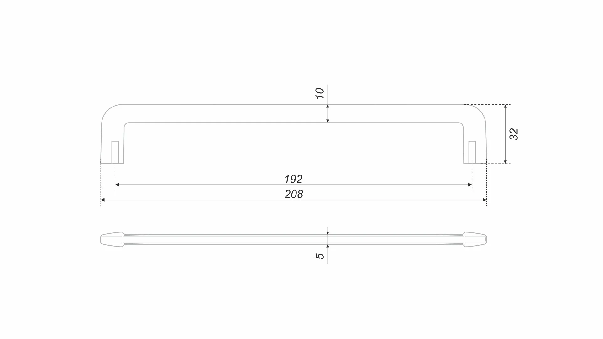 Мебельная ручка DIRECT RS331CP.4/192