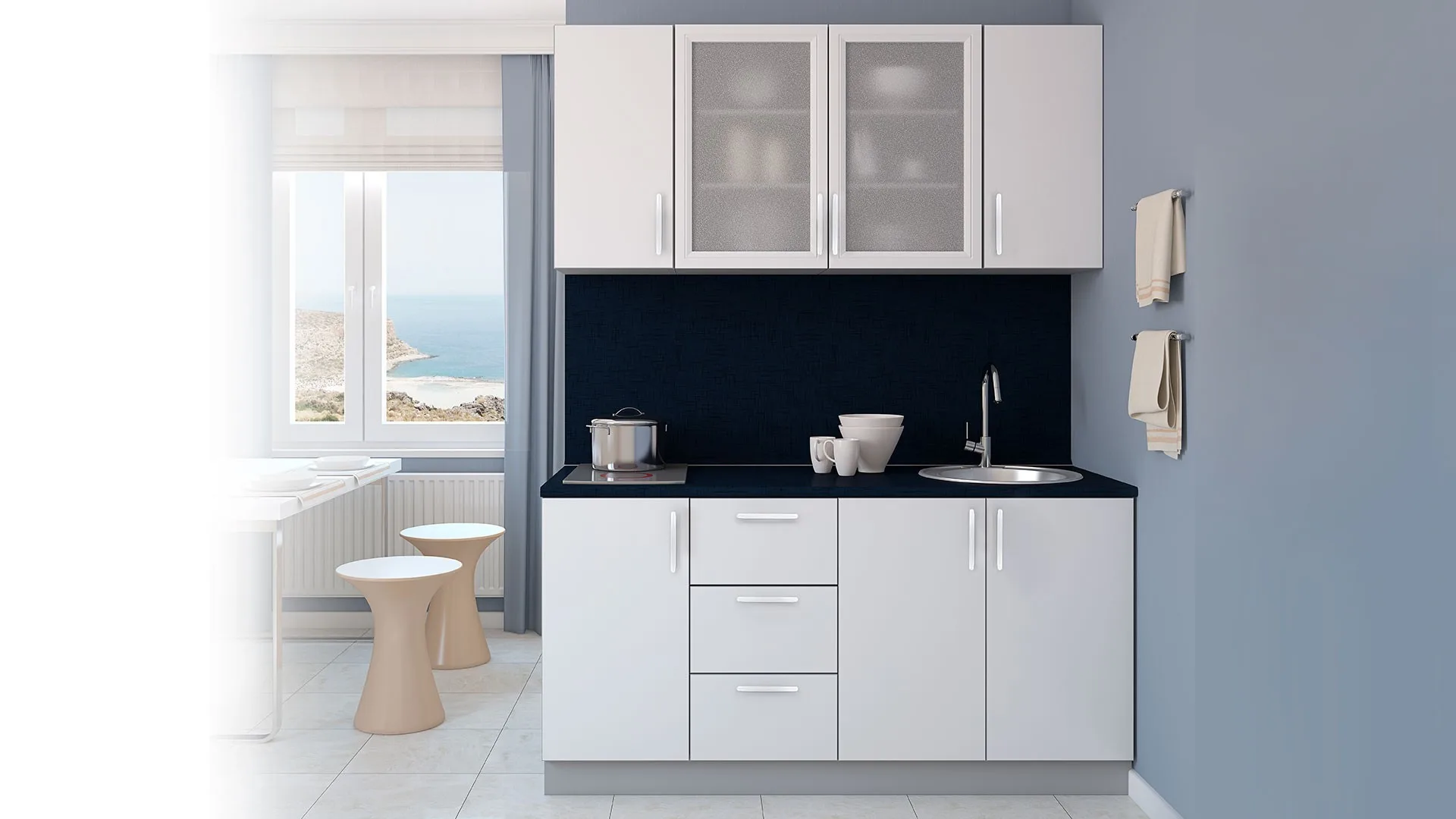 Мебельная ручка SHELL RS064W.4/192