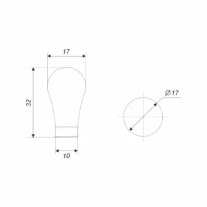 Мебельная ручка GUTTA RC221BAP.4