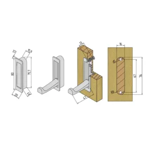 Мебельный крючок FANTOM K100CP.12