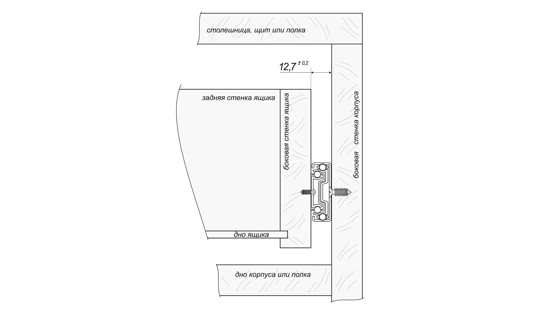 Шариковые направляющие DB4512Zn/400