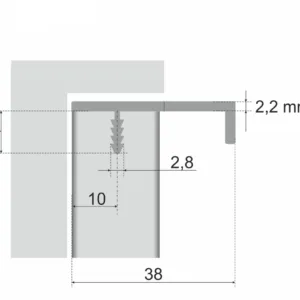 Мебельная ручка RT009SST.1/000/400
