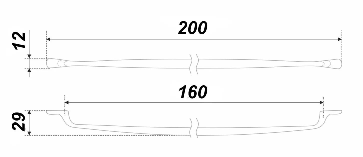Мебельная ручка NEOLINE RS220BSN.4/160