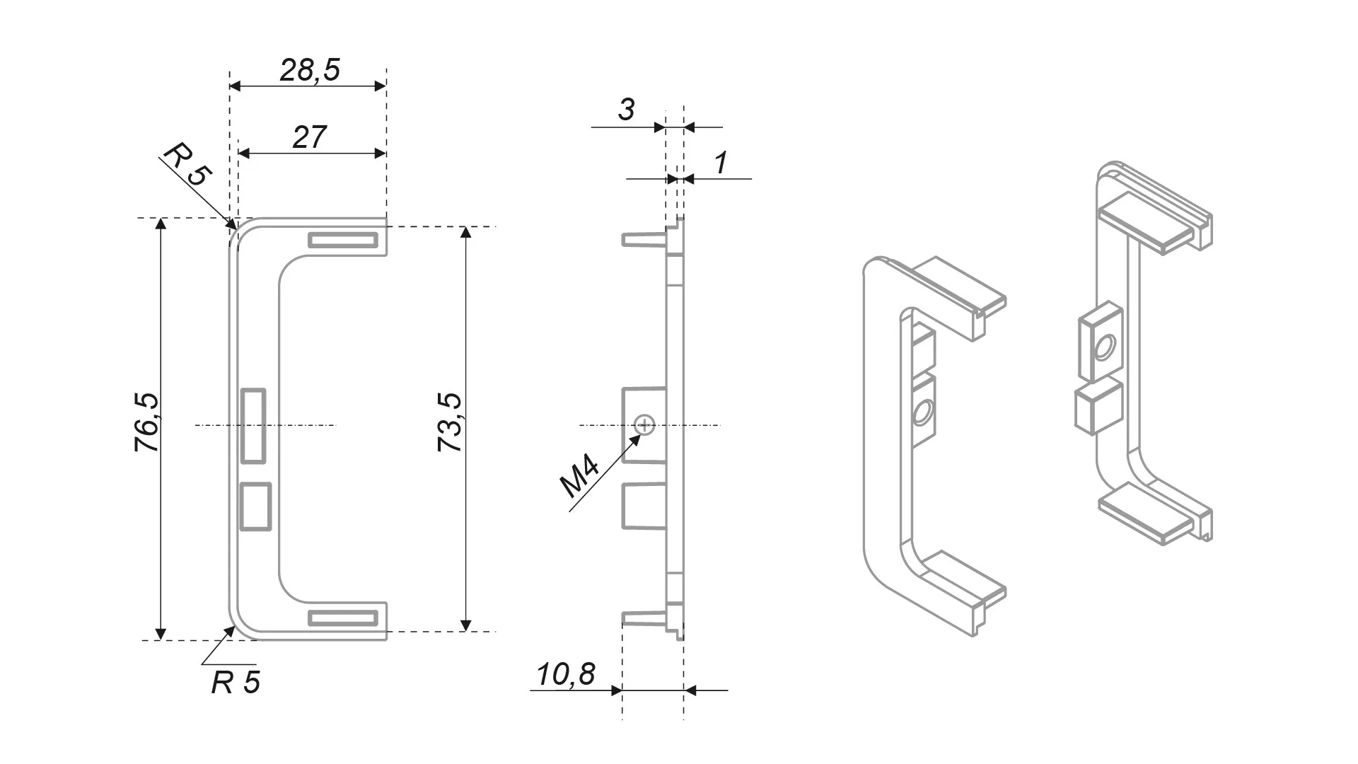 Заглушки GOLA BALANCE RZ050.01W