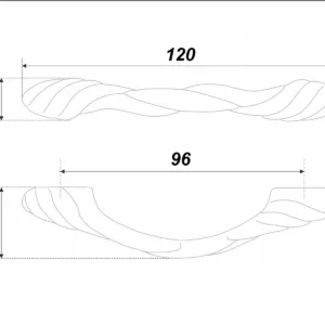 Мебельная ручка TWIST RS126MAB.4/96