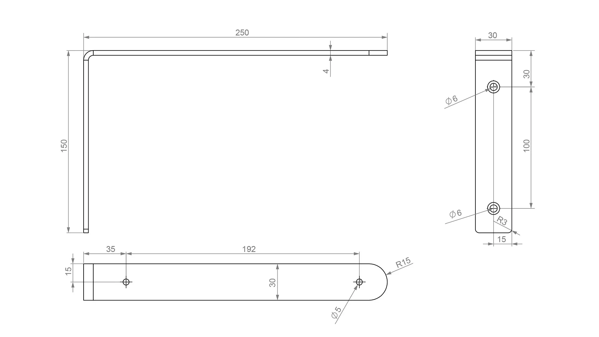 Полкодержатель BASE P301BL.4