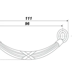 Мебельная ручка RS174AB.4/96