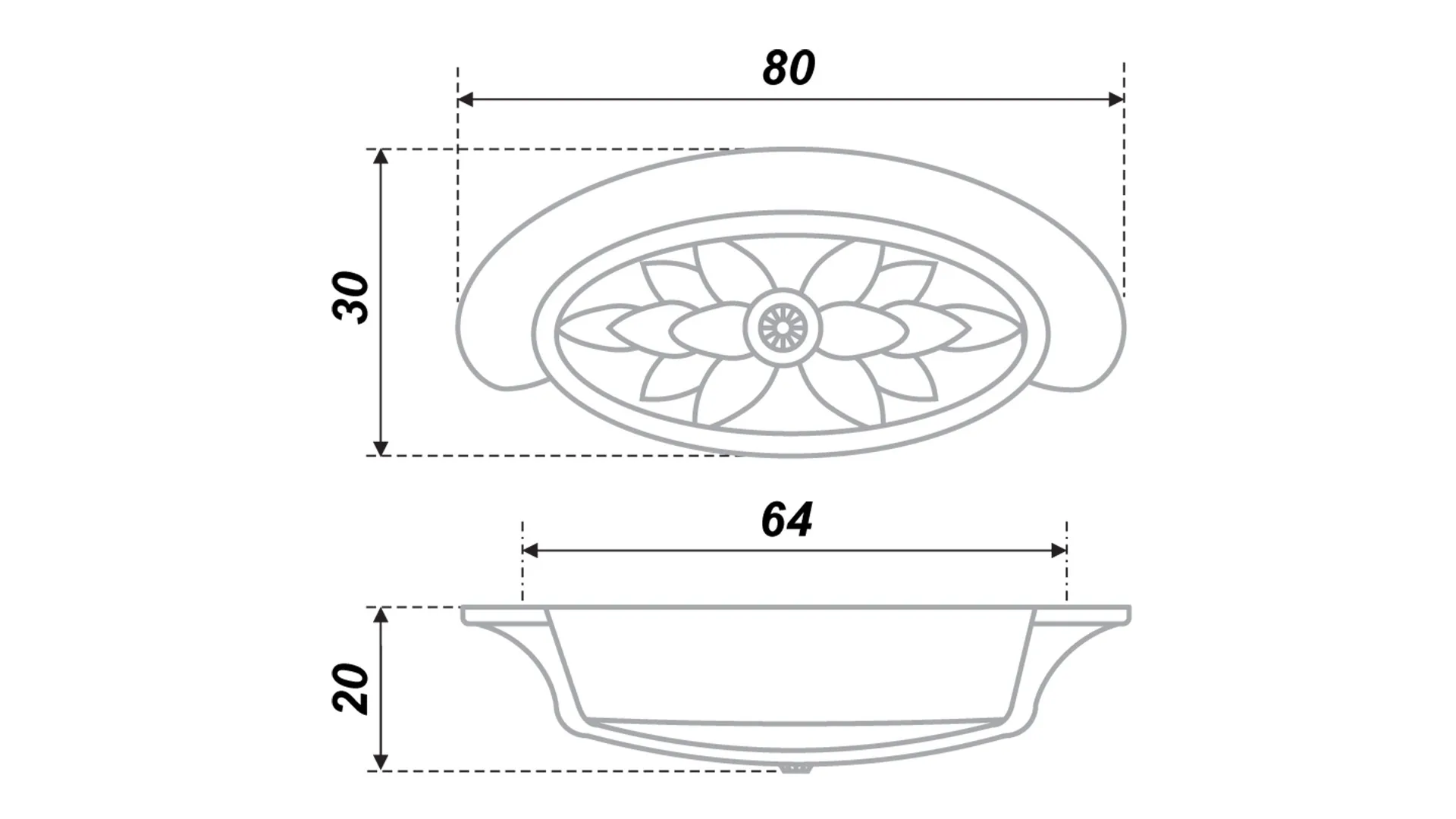 Мебельная ручка RS416BSN.3/64