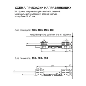 Прямые боковые стенки СТАРТ высокие SBDW13/W/450