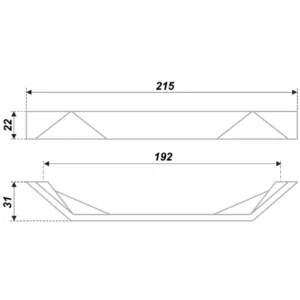 Мебельная ручка UNIVERSE RS268CP.4/192