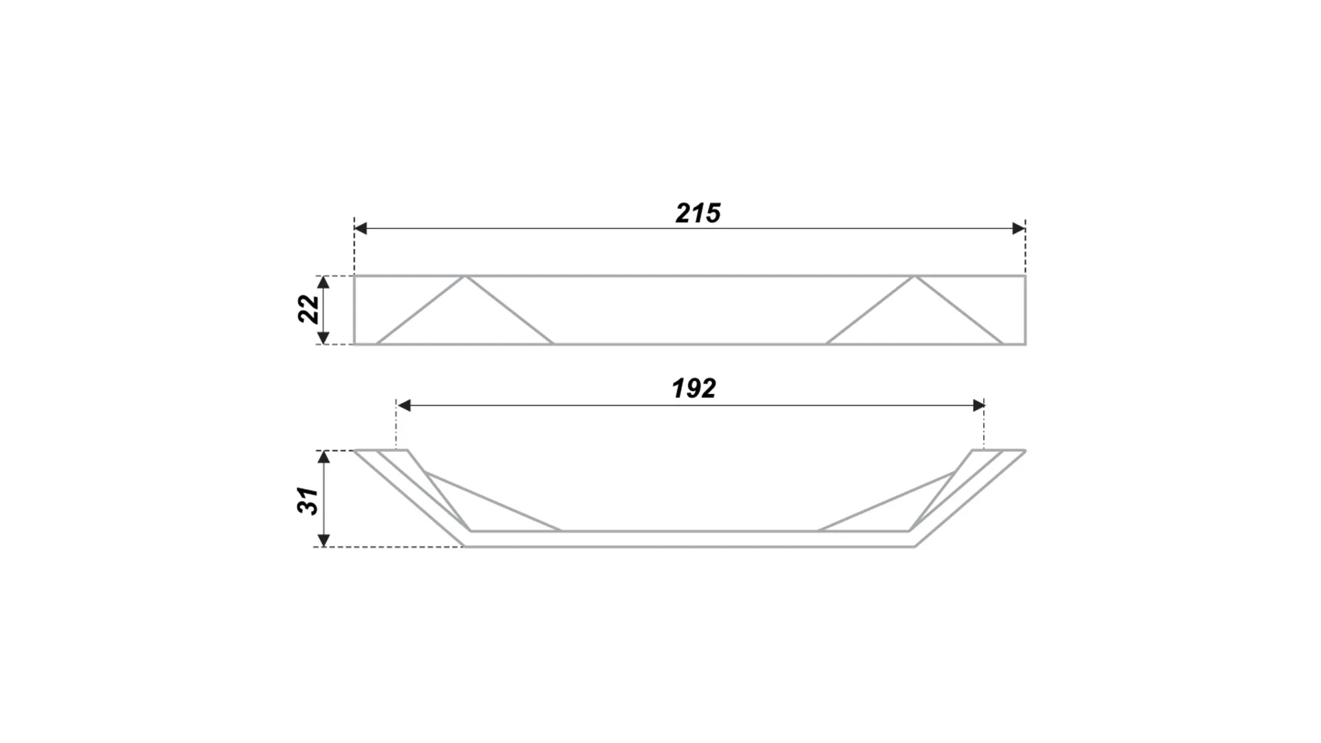 Мебельная ручка UNIVERSE RS268CP.4/192