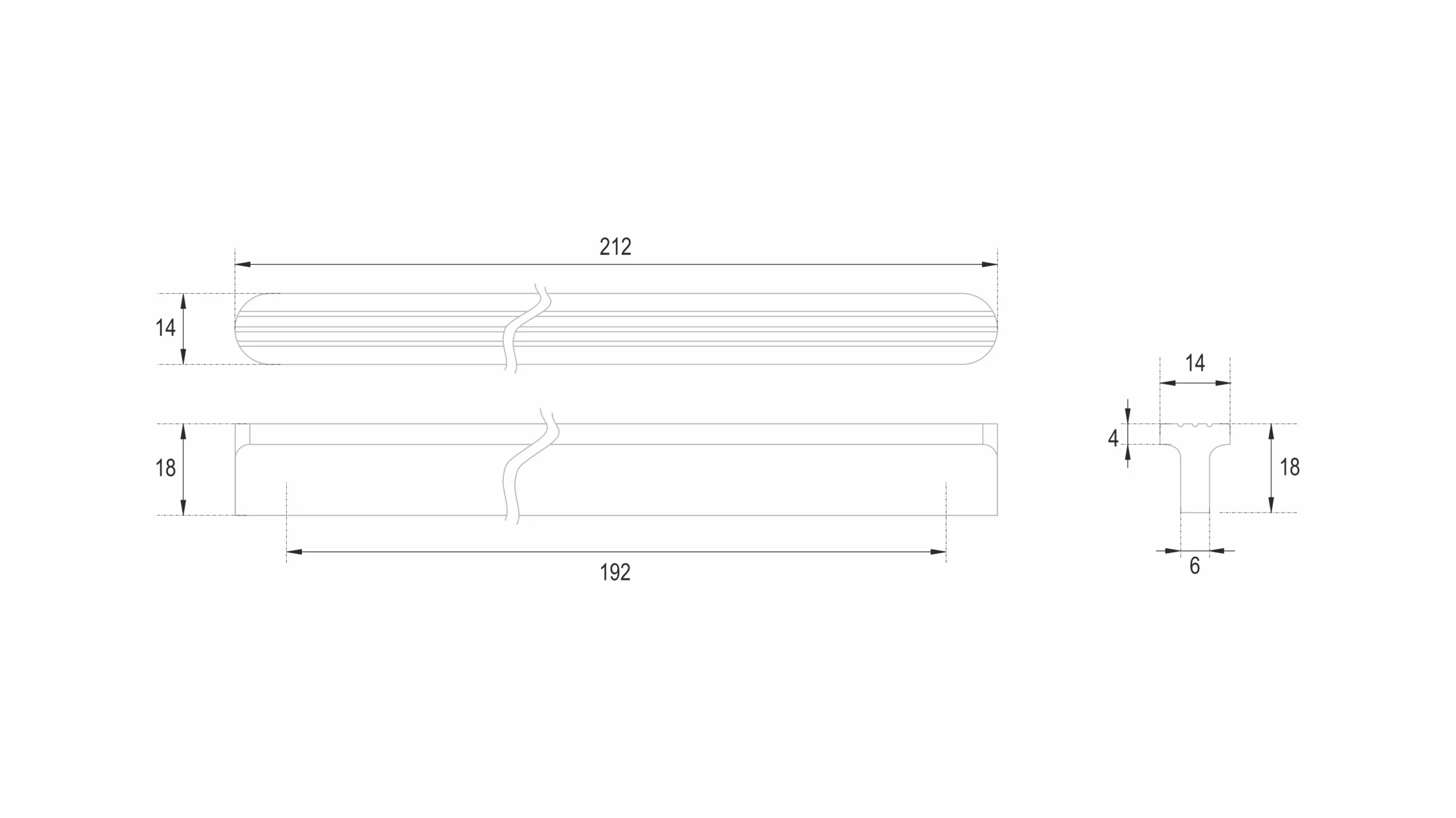 Мебельная ручка SHELL RS064SC.4/192