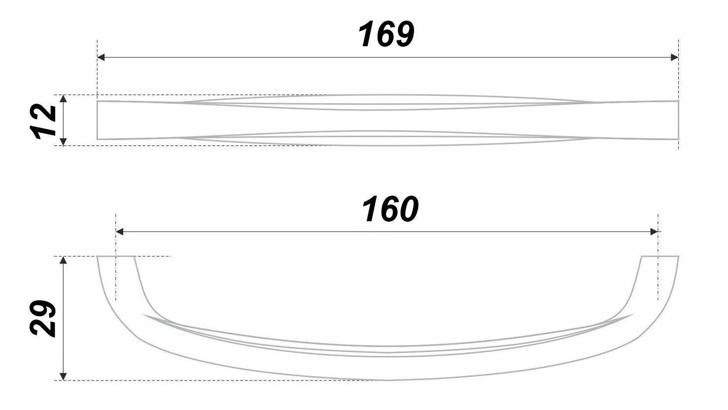 Мебельная ручка PORTU RS443CP.4/160
