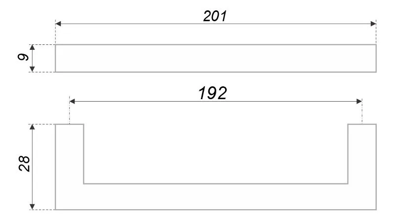 Мебельная ручка QUADRA RS043SC.4/192