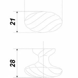 Мебельная ручка TWIST RC126BAZ.4