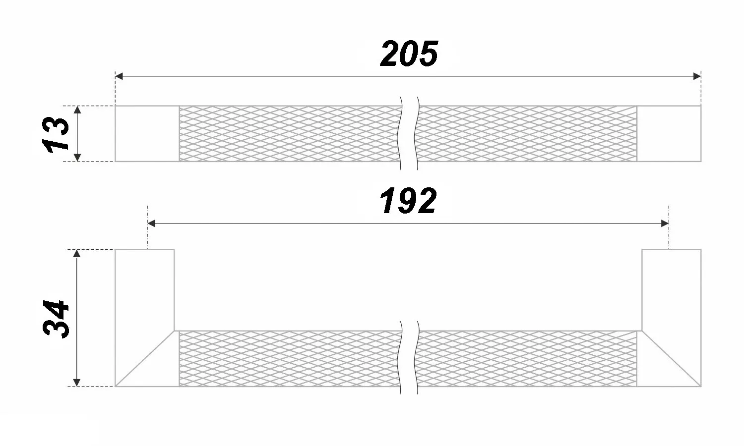 Мебельная ручка EROS RS286BSN/MBSN.4/192