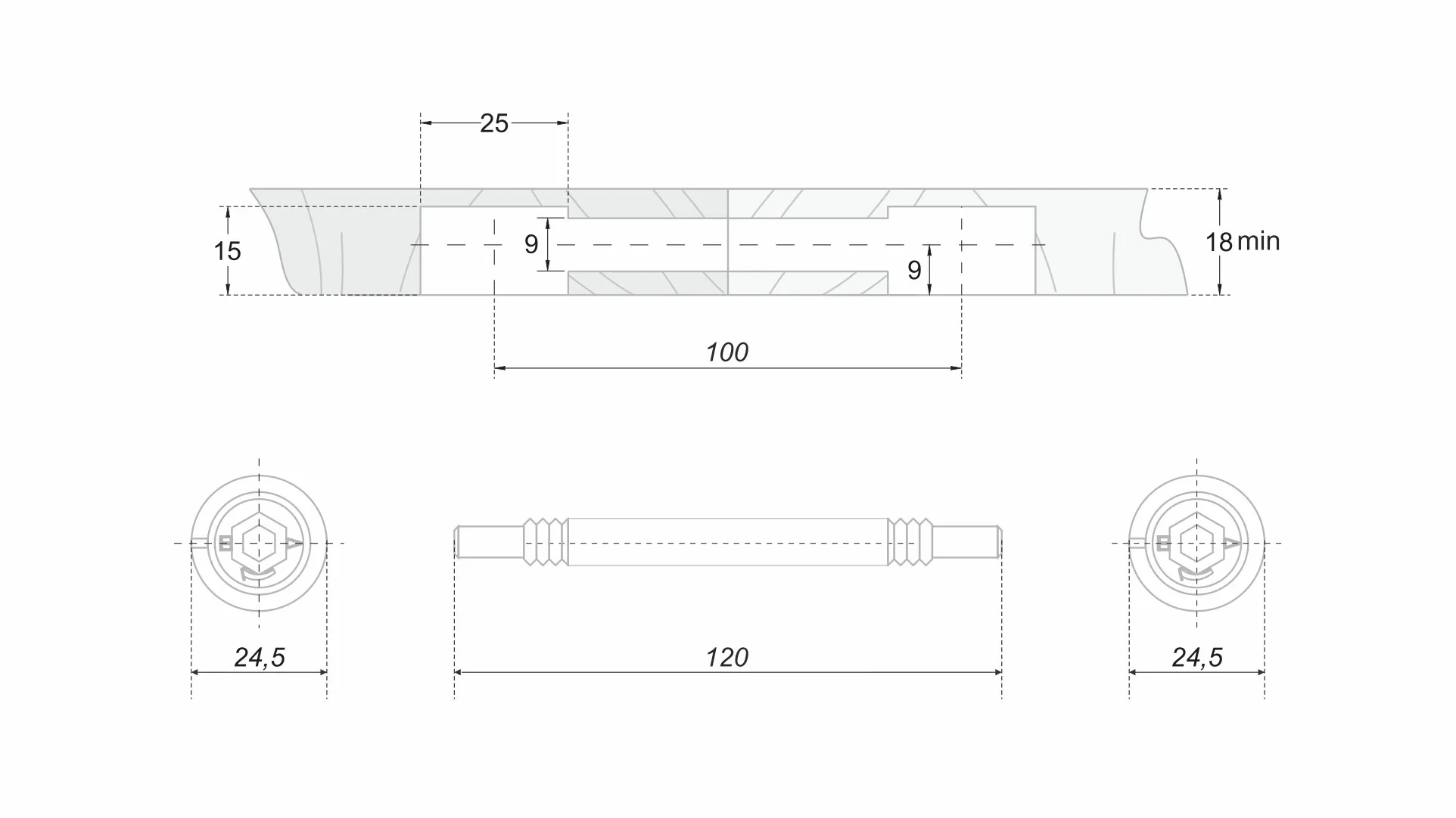 Стяжка B-fix ST11/02/5/Zn/01