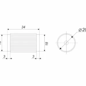 Мебельная ручка POP LINE RC282BL.4
