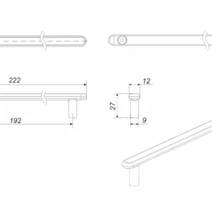 Мебельная ручка VIA RS330MBSG.4/192