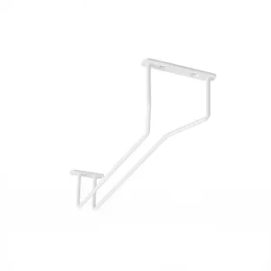 Держатель подвесной для бокалов однорядный, белый AKS