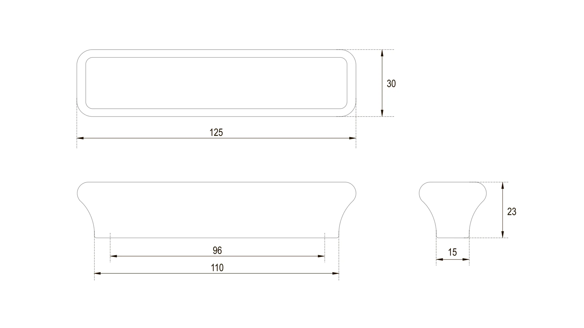 Мебельная ручка BUBBLEGUM RS600DB.4/96